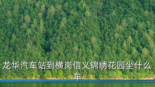 信義錦繡花園，龍華汽車站到橫崗信義錦繡花園坐什么車