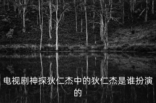電視劇神探狄仁杰中的狄仁杰是誰扮演的