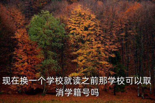 現在換一個學校就讀之前那學?？梢匀∠麑W籍號嗎