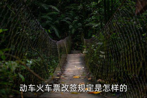 動(dòng)車火車票改簽規(guī)定是怎樣的