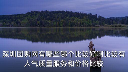 深圳團購大全，有人知道嗎團購新人深圳的推薦幾個好的團購網