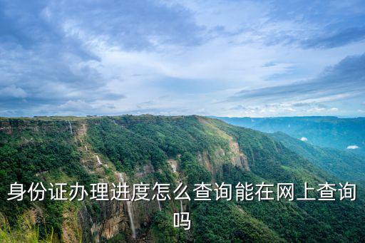 身份證辦理進(jìn)度怎么查詢能在網(wǎng)上查詢嗎