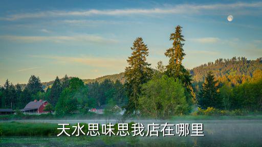 天水思味思我店在哪里