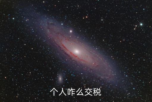 個人咋么交稅