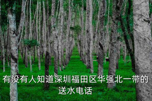 有沒有人知道深圳福田區(qū)華強(qiáng)北一帶的送水電話