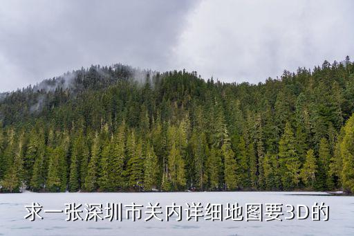 求一張深圳市關內(nèi)詳細地圖要3D的