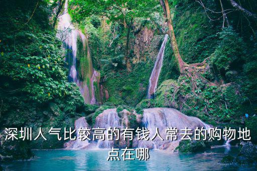深圳人氣比較高的有錢人常去的購物地點在哪