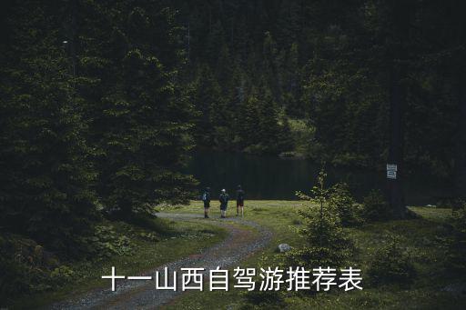 十一自駕游路線，十一山西自駕游推薦表