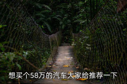 想買個58萬的汽車大家給推薦一下