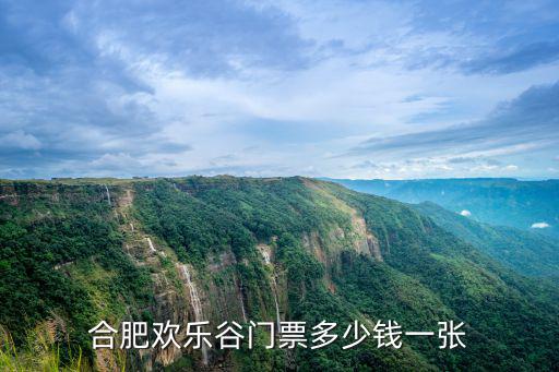 合肥歡樂谷門票多少錢一張