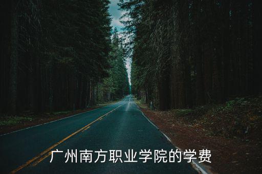 廣州南方職業學院的學費