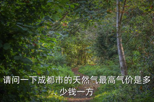 請問一下成都市的天然氣最高氣價是多少錢一方