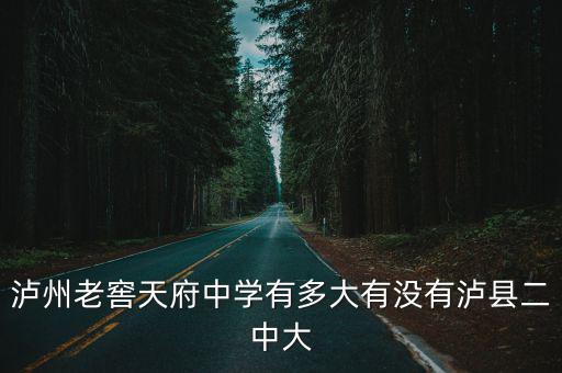天府中學(xué)，瀘州老窖天府中學(xué)是私立學(xué)校么