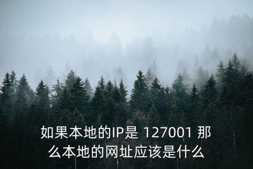 本地網址，怎么可以設置本地連接的網址