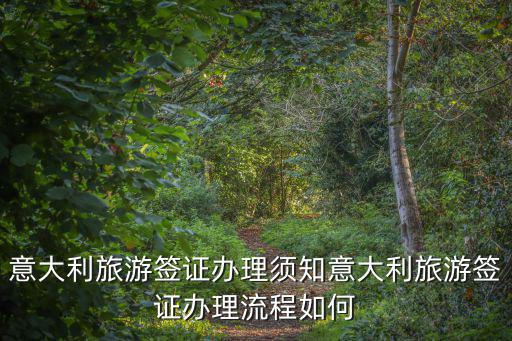意大利旅游簽證辦理須知意大利旅游簽證辦理流程如何