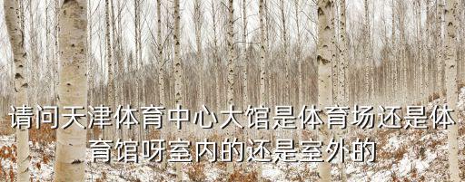 請問天津體育中心大館是體育場還是體育館呀室內(nèi)的還是室外的