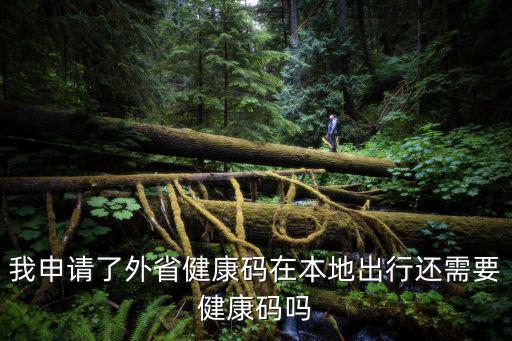 我申請了外省健康碼在本地出行還需要健康碼嗎