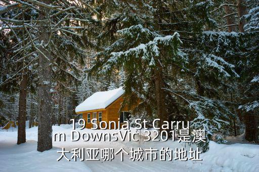 19 Sonia St Carrum DownsVic 3201是澳大利亞哪個城市的地址