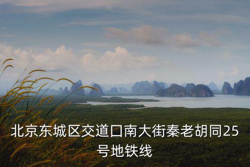 北京東城區(qū)交道囗南大街秦老胡同25號(hào)地鐵線