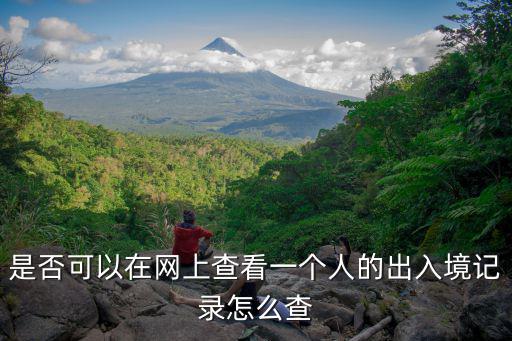 是否可以在網(wǎng)上查看一個(gè)人的出入境記錄怎么查