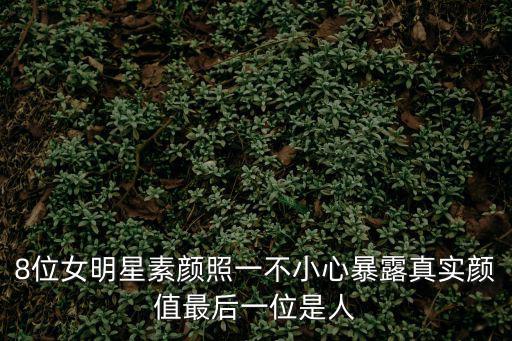 8位女明星素顏照一不小心暴露真實(shí)顏值最后一位是人