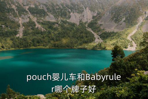 pouch嬰兒車和Babyruler哪個牌子好