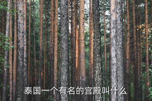 泰國一個有名的宮殿叫什么