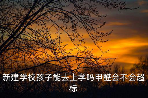新建學校孩子能去上學嗎甲醛會不會超標