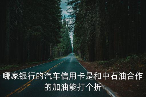 加油打折的信用卡，有車想申請個信用卡加油優(yōu)惠什么銀行的好