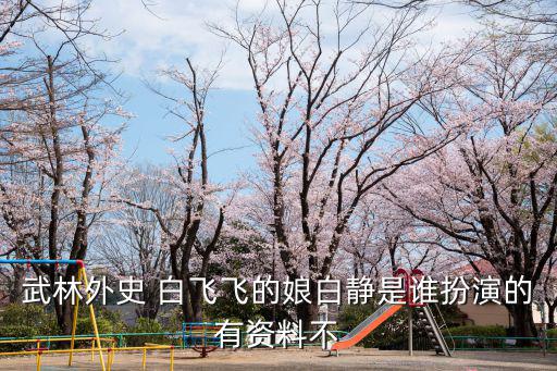 武林外史 白飛飛的娘白靜是誰扮演的有資料不