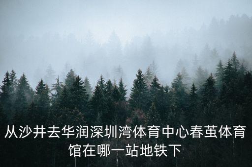 從沙井去華潤深圳灣體育中心春繭體育館在哪一站地鐵下