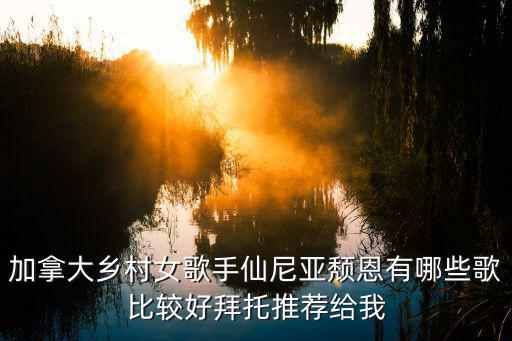 加拿大鄉(xiāng)村女歌手仙尼亞頹恩有哪些歌比較好拜托推薦給我