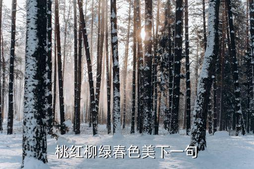 桃紅柳綠春色美下一句