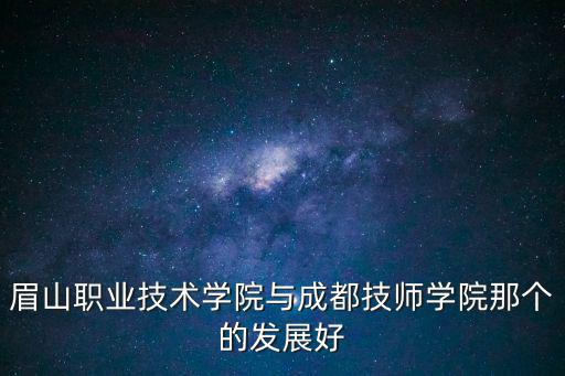 眉山職業(yè)技術(shù)學(xué)校，眉山有那些職業(yè)學(xué)院