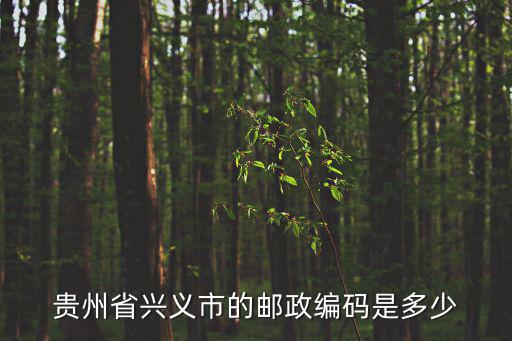 貴州省興義市的郵政編碼是多少