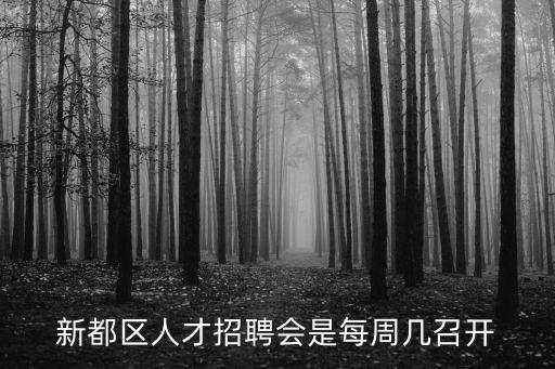 新都區(qū)人才招聘會(huì)是每周幾召開(kāi)