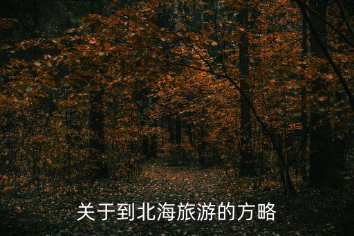 北海旅游攻略，關(guān)于到北海旅游的方略