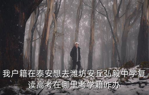 我戶籍在泰安想去濰坊安丘弘毅中學復讀高考在哪里考學籍咋辦