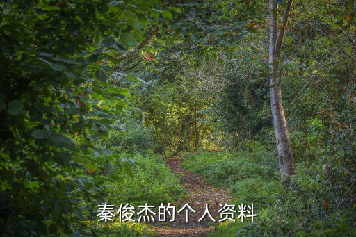 秦俊杰的個人資料