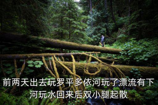 前兩天出去玩羅平多依河玩了漂流有下河玩水回來后雙小腿起散