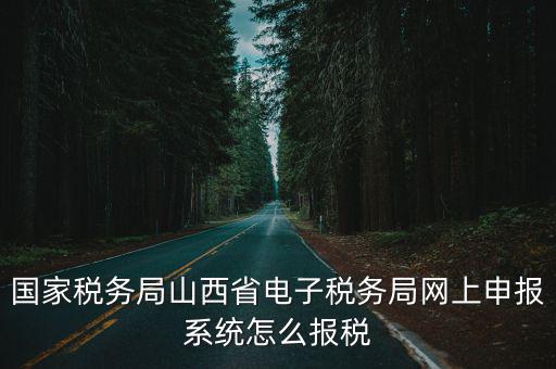 國家稅務(wù)局山西省電子稅務(wù)局網(wǎng)上申報(bào)系統(tǒng)怎么報(bào)稅