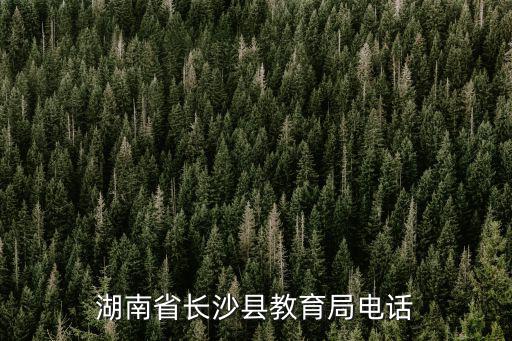 湖南省長沙縣教育局電話