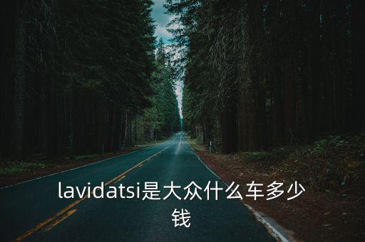 lavidatsi是大眾什么車多少錢