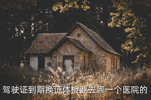 駕駛證到期換證體檢要去哪一個醫院的