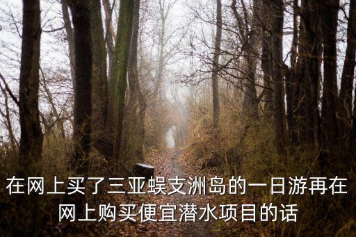 蜈支洲島一日游，在網(wǎng)上買了三亞蜈支洲島的一日游再在網(wǎng)上購買便宜潛水項目的話