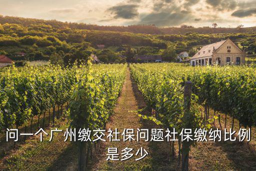 廣州社保繳納比例，廣州市社保問題繳納比例是怎么分配的