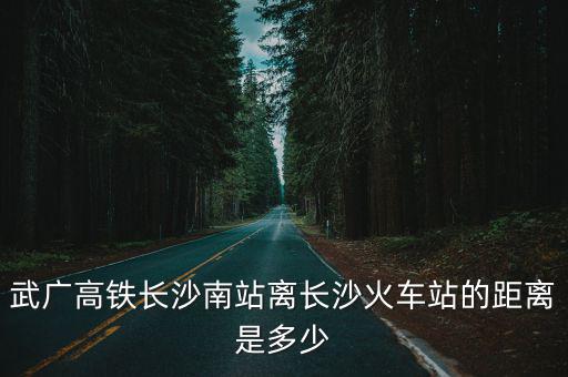 武廣高鐵長(zhǎng)沙南站離長(zhǎng)沙火車站的距離是多少