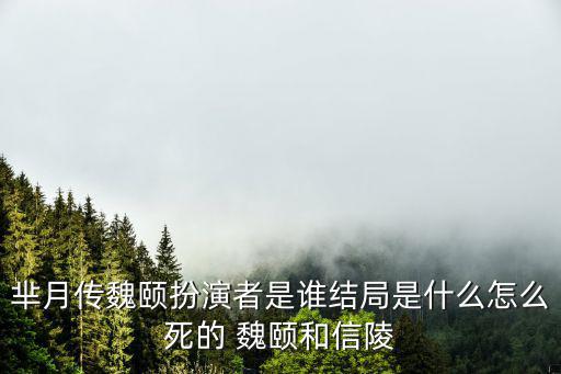 羋月傳魏頤扮演者是誰結局是什么怎么死的 魏頤和信陵