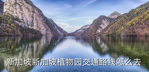新加坡新加坡植物園交通路線怎么去