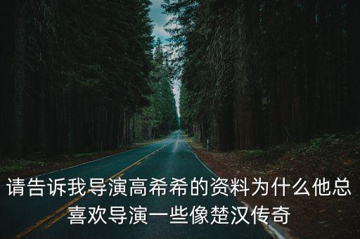 請(qǐng)告訴我導(dǎo)演高希希的資料為什么他總喜歡導(dǎo)演一些像楚漢傳奇